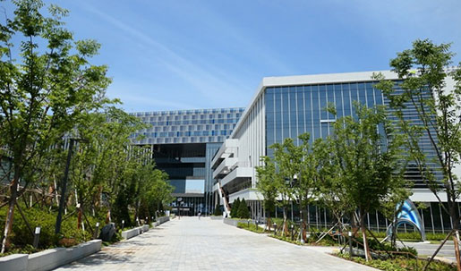 산업수학혁신센터(판교) 외관, 내부 이미지입니다.