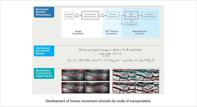Development of human ment networks by mode of transportation